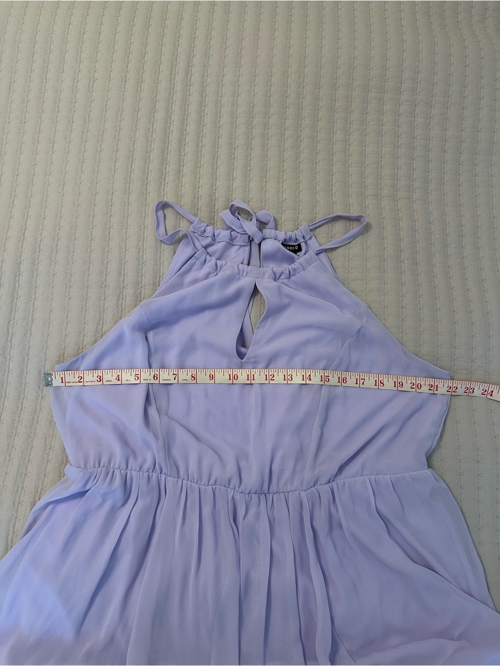 Torrid Lavender High Neck Keyhole Dress - Picture 8 of 12
